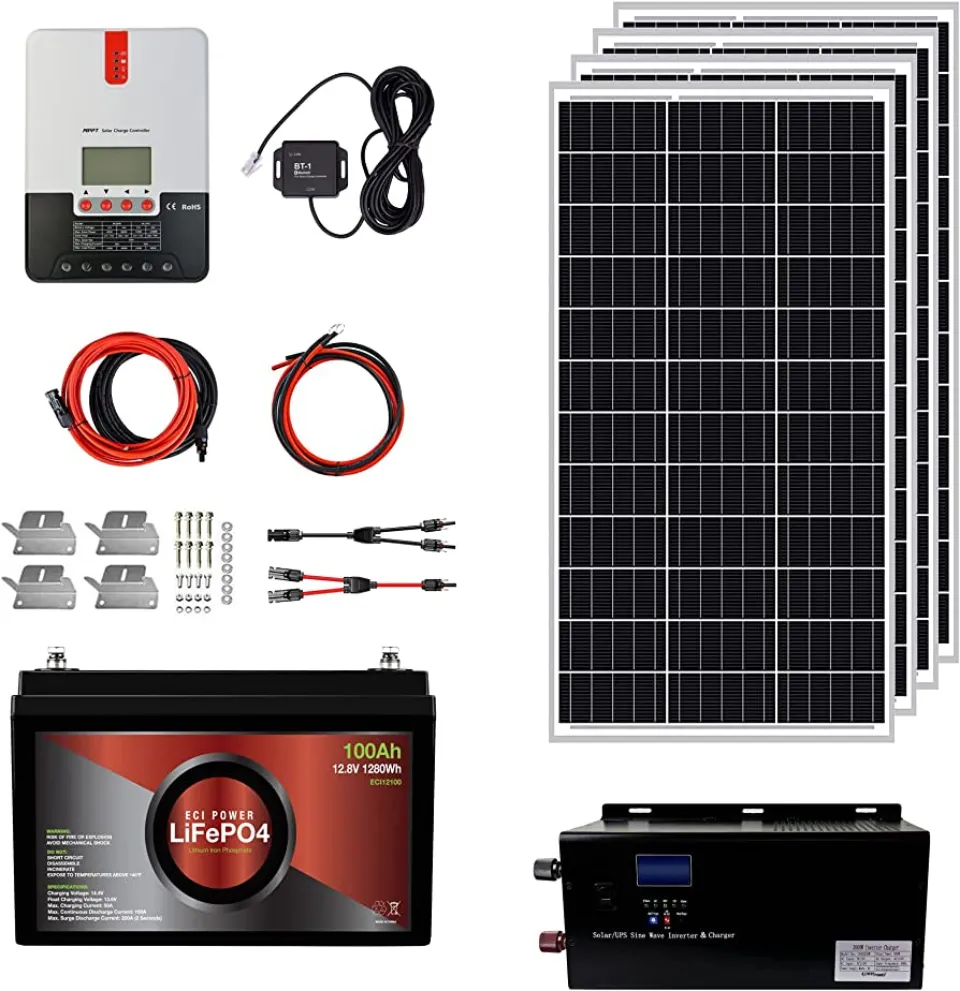 ECI Power 1.3kWh 12V Solar Power System Kit