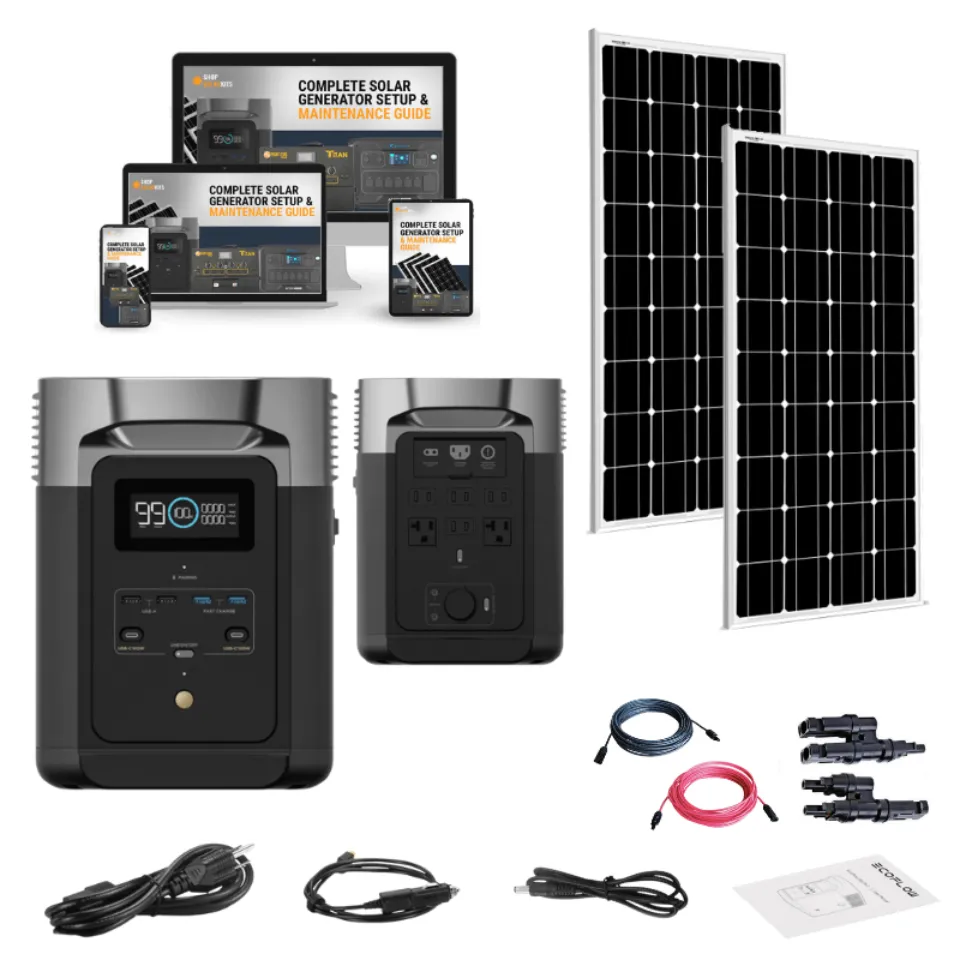 EcoFlow Delta 1,800W Solar Generator Kit