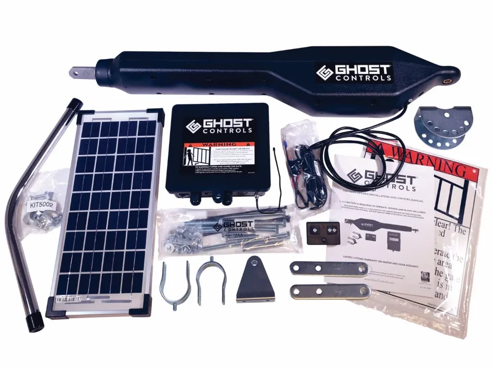 Ghost Controls® TSS1XP Kit: Solar Automatic Gate Opener
