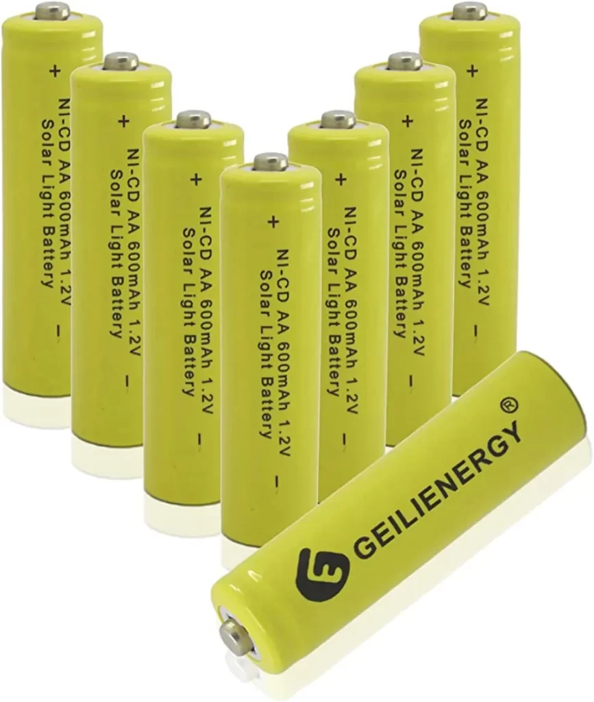 Geilienergy Solar Light AA Ni-CD 1.2V Rechargeable Batteries