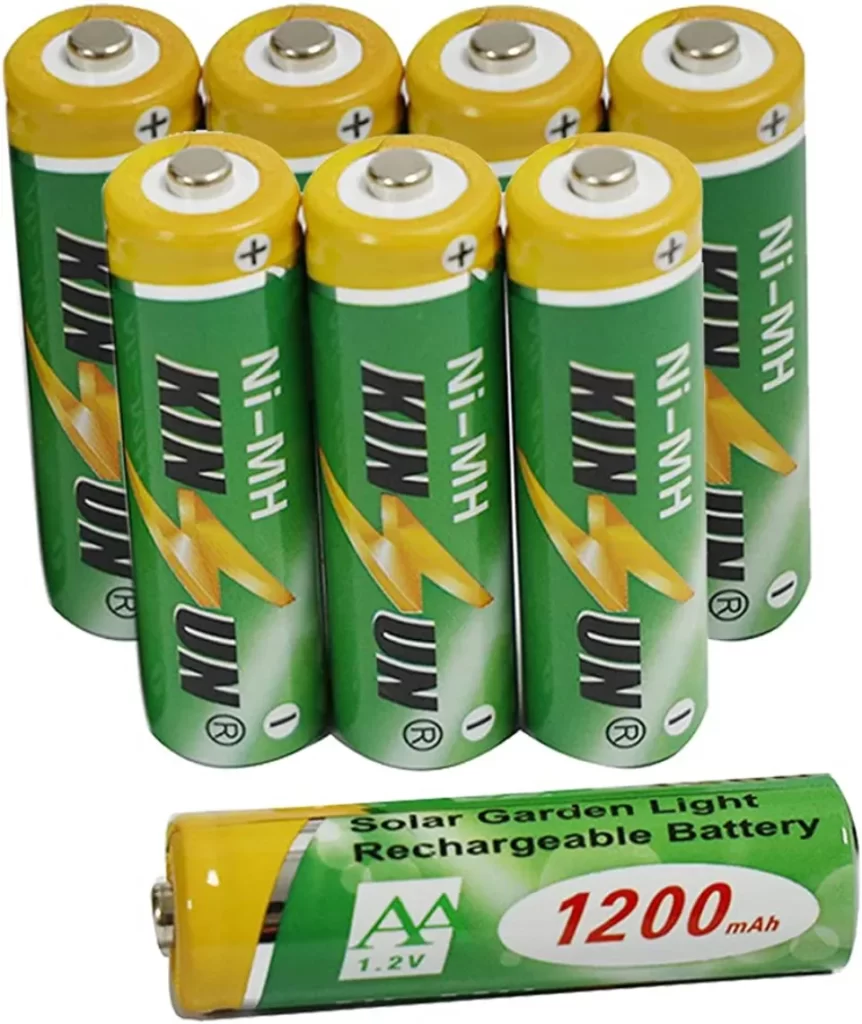 Kinsun 8-Pack Rechargeable Battery Solar Garden Light