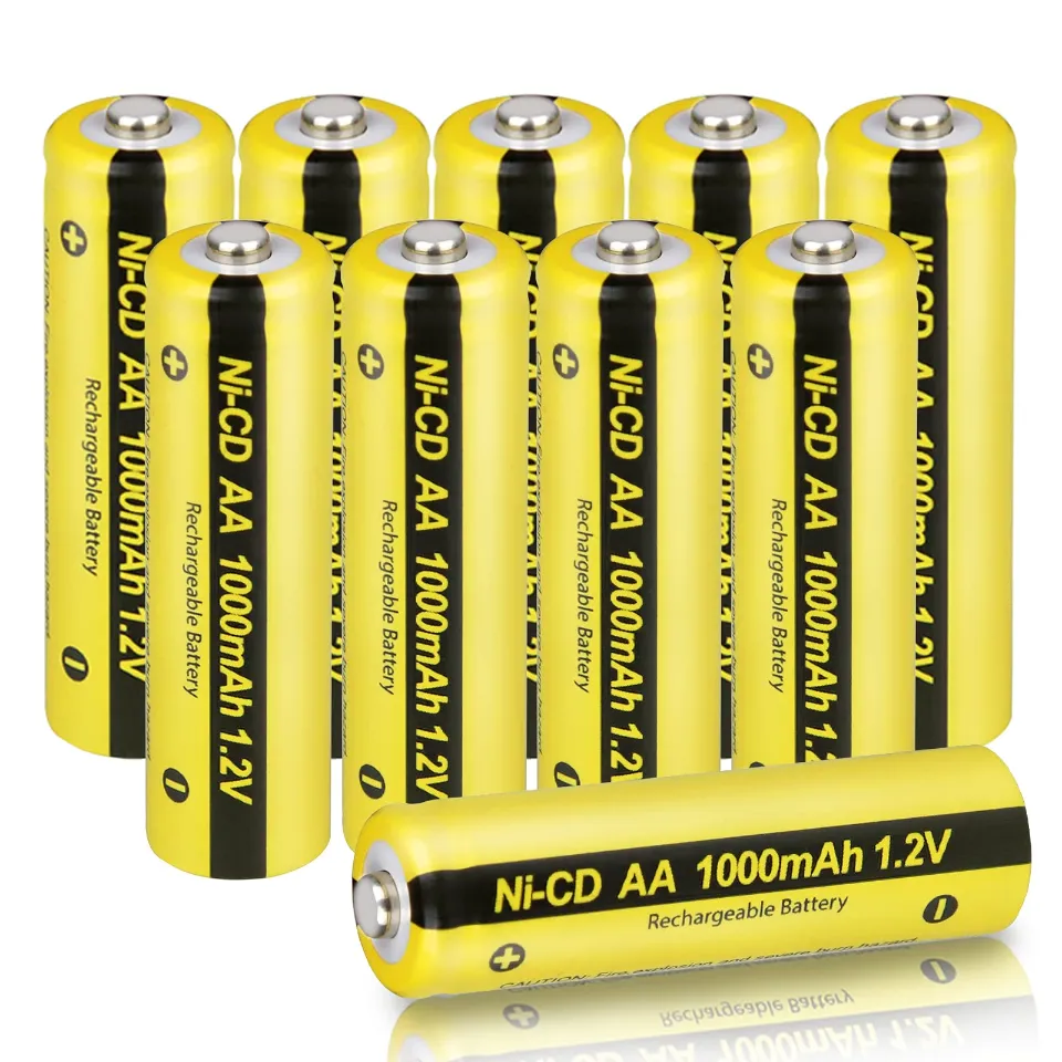 Nickel Cadmium (NiCd) Solar Light AA Batteries